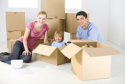 Flat removal team handling apartment furniture in Sutton