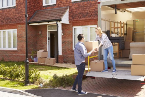 Removal team handling house removals in Sutton near local residential streets