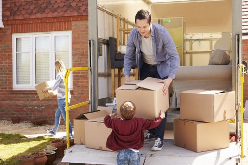 Furniture removals team handling a home move in Sutton