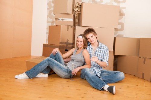 Removal team helping with a residential move in Sutton