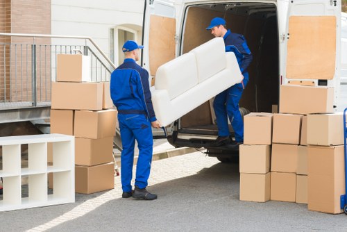 Man with a van service helping with a local move in Sutton