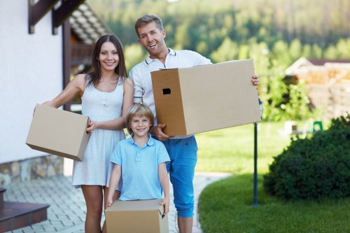 Commercial moving team planning an office relocation in Sutton