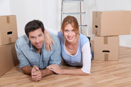 Packing and loading items for a Sutton van move