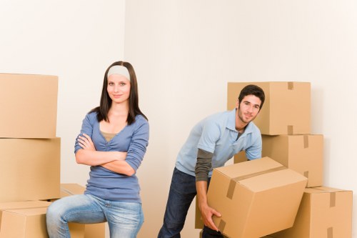 Sutton removal van helping with local residential move