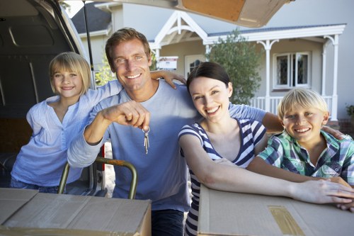 Careful loading of sofas and cabinets for a local Sutton move
