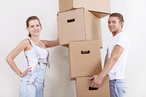 Local Sutton moving van parked for a residential relocation