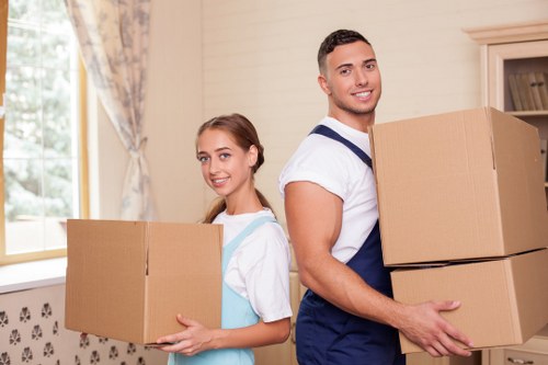 Local moving truck used for a flat or office move in Sutton