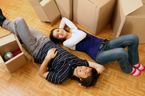 Careful loading of furniture and boxes by a local removals team