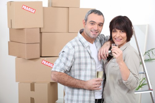 Trusted Sutton man and van service preparing items for transport