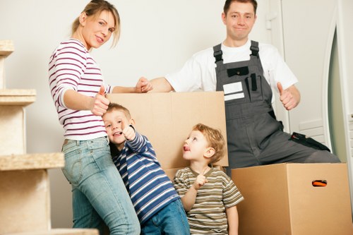 Truck loading furniture for a Sutton relocation job